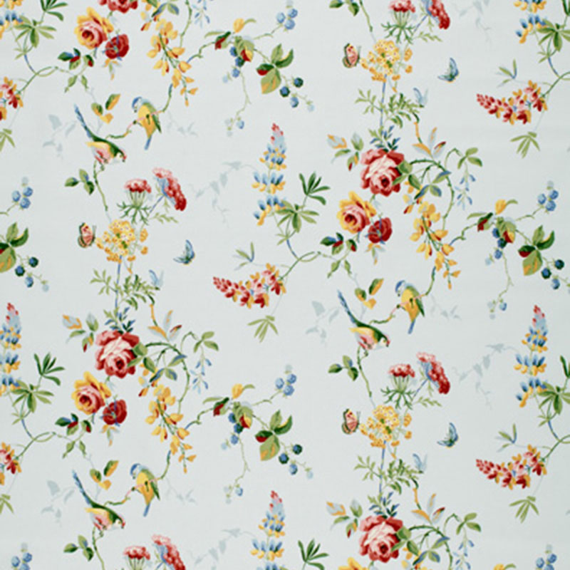 CHICKADEE FLORAL | Sky