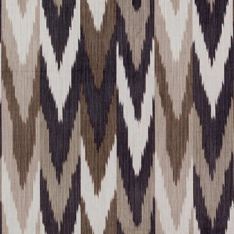 KASHGAR VELVET IKAT | Carbon & Teak