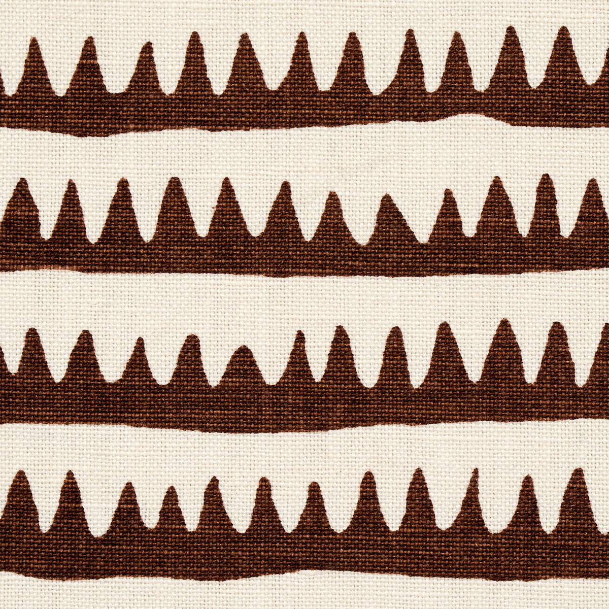 CORFU HAND PRINTED STRIPE | BROWN