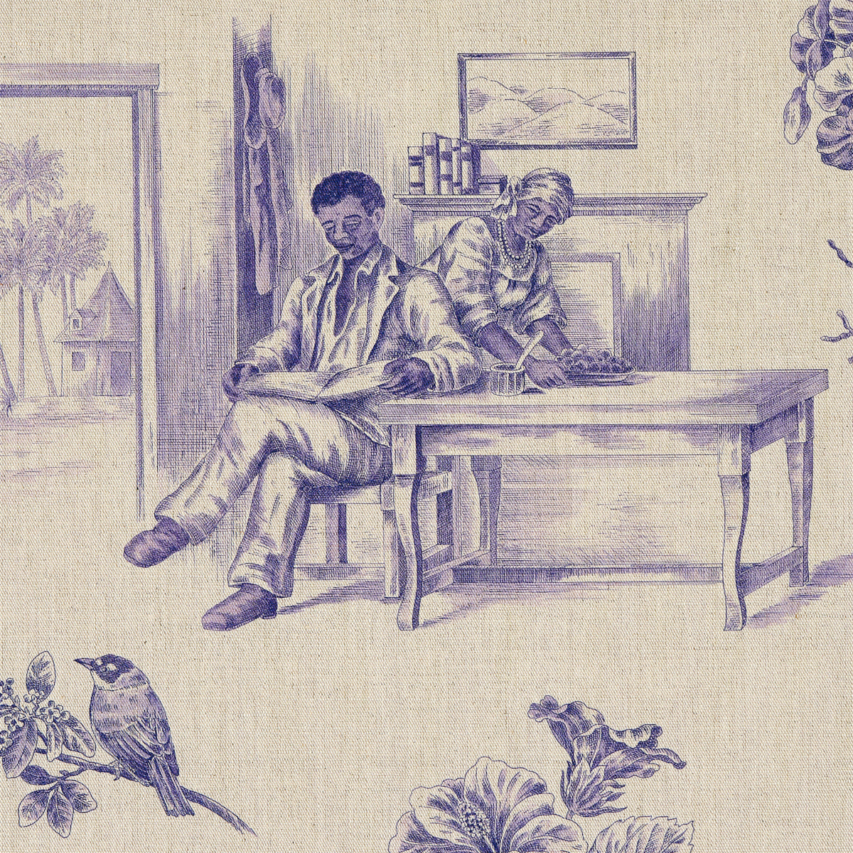 TOUSSAINT TOILE | Purple