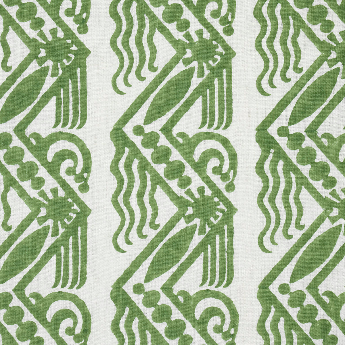 STAMPA A BLOCCHI ZIG ZAG VENEZIANA | VERDE