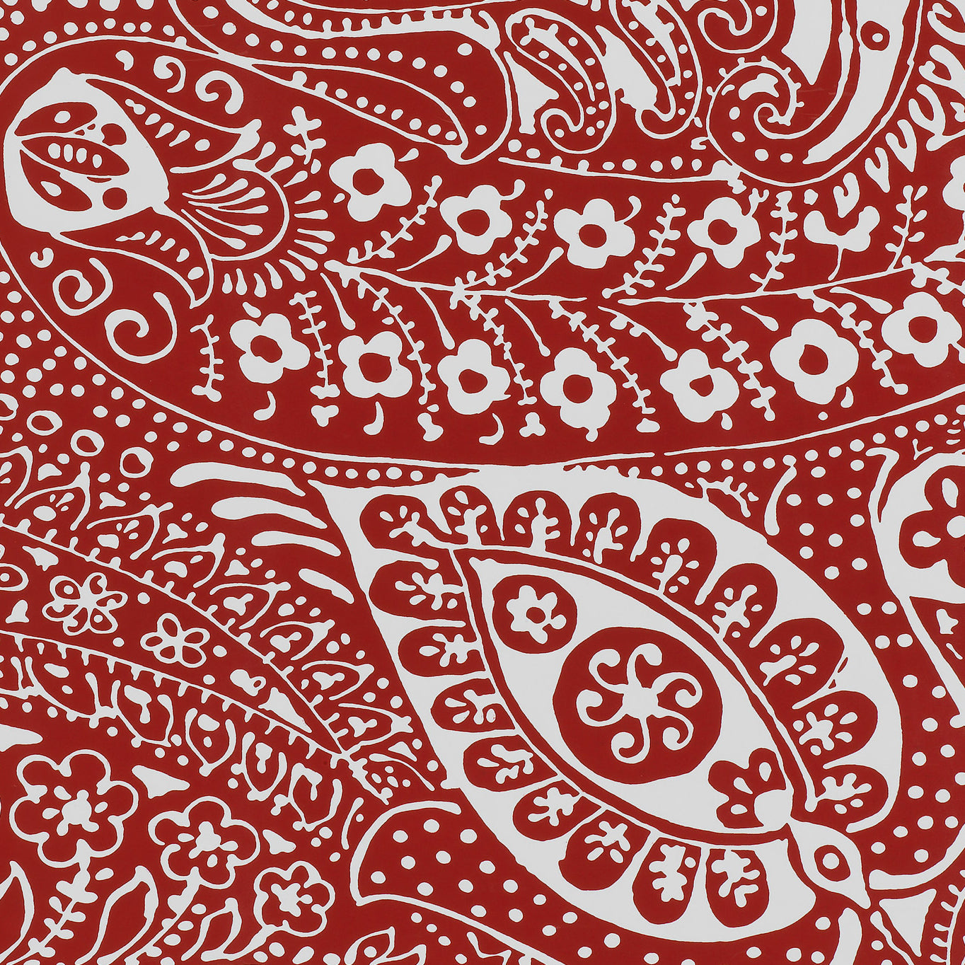 STAMPA PAISLEY | ROSSO