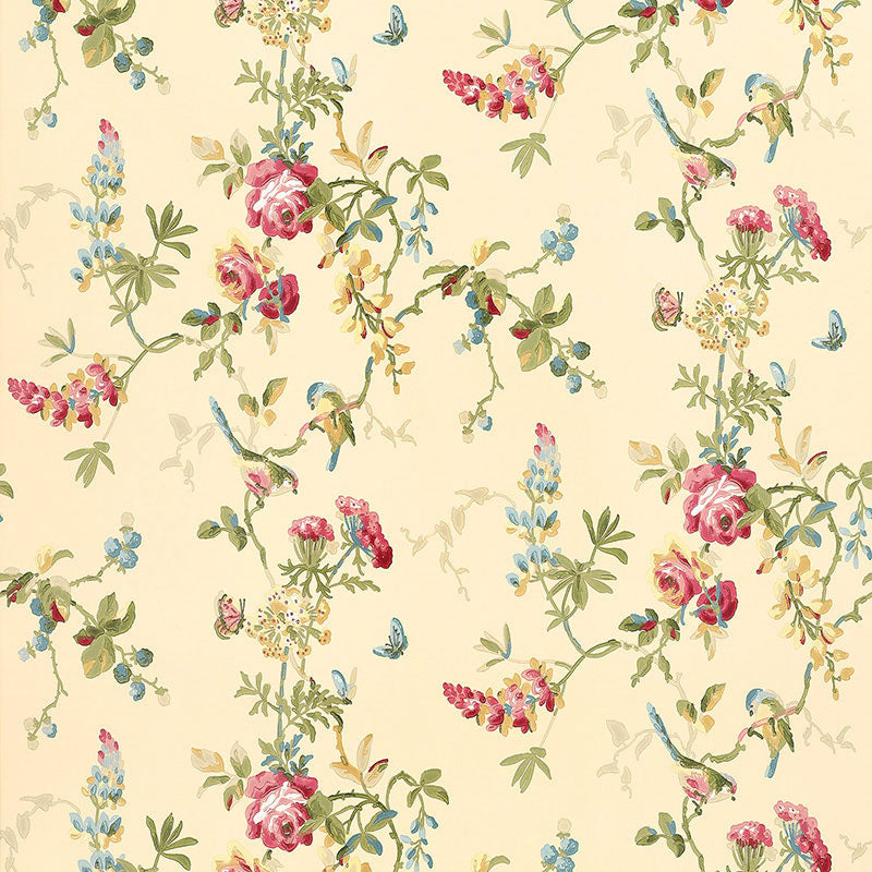 CHICKADEE FLORAL | Vanilla