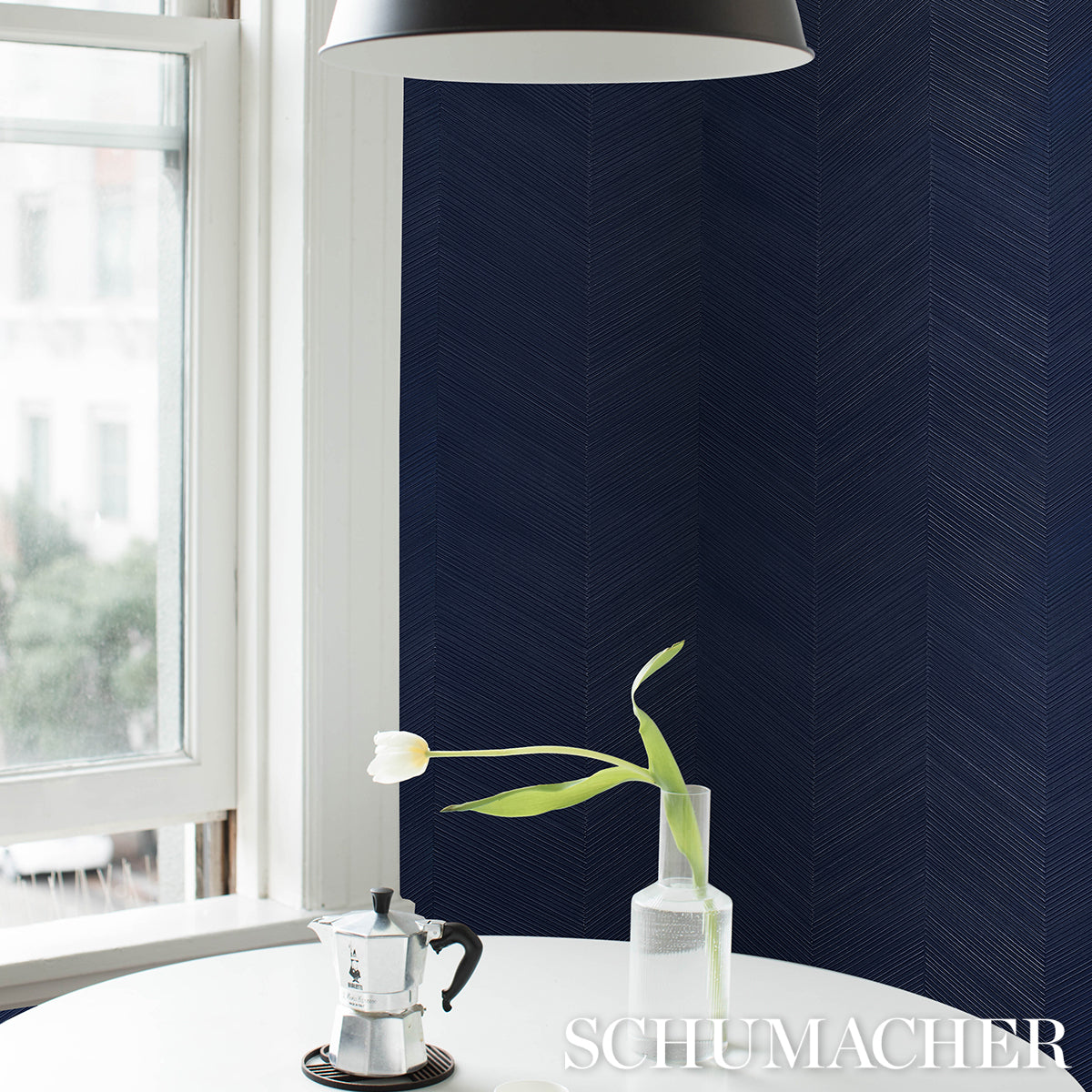 TRAMA CHEVRON | BLU NOTTE