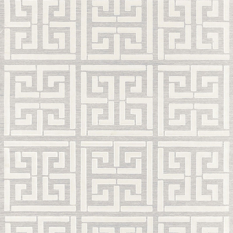 GREEK KEY SISAL | SILVER