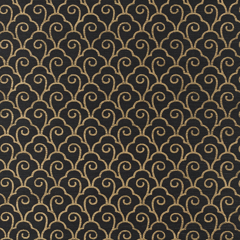 SCALLOP FILIGREE SISAL | GOLD ON JET