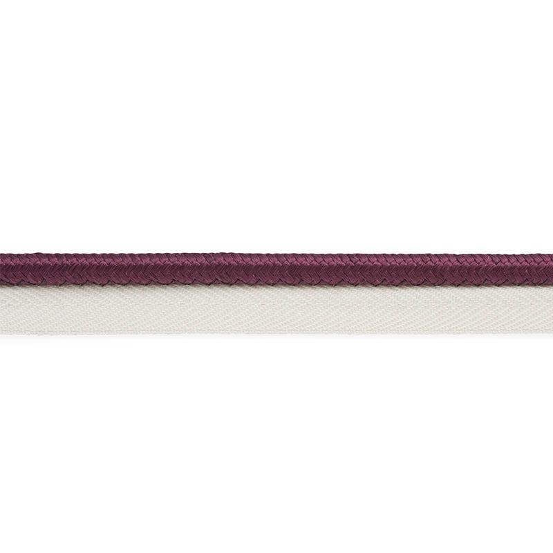 GUSTAVE SILK LIP CORD WIDE | EGGPLANT