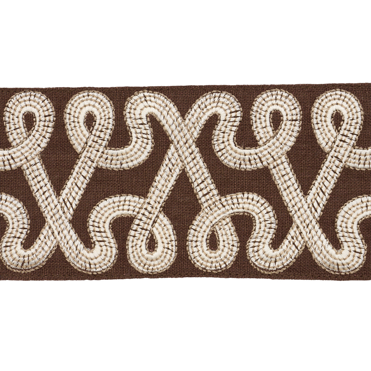 FREEFORM EMBROIDERED TAPE | CHOCOLATE