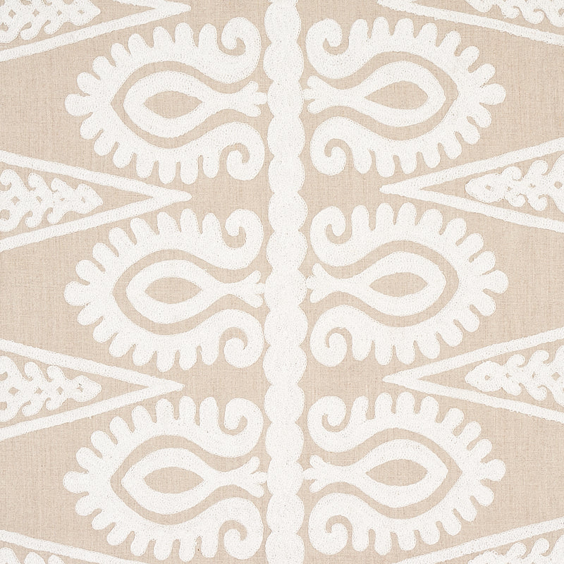 SEEMA EMBROIDERY | IVORY ON NATURAL