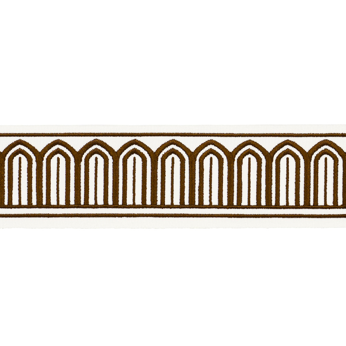 ARCHES EMBROIDERED TAPE MEDIUM | BROWN