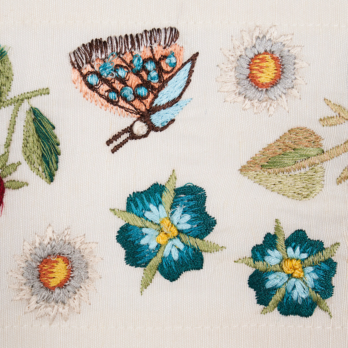 Royal Silk Embroidery Trim | MULTI