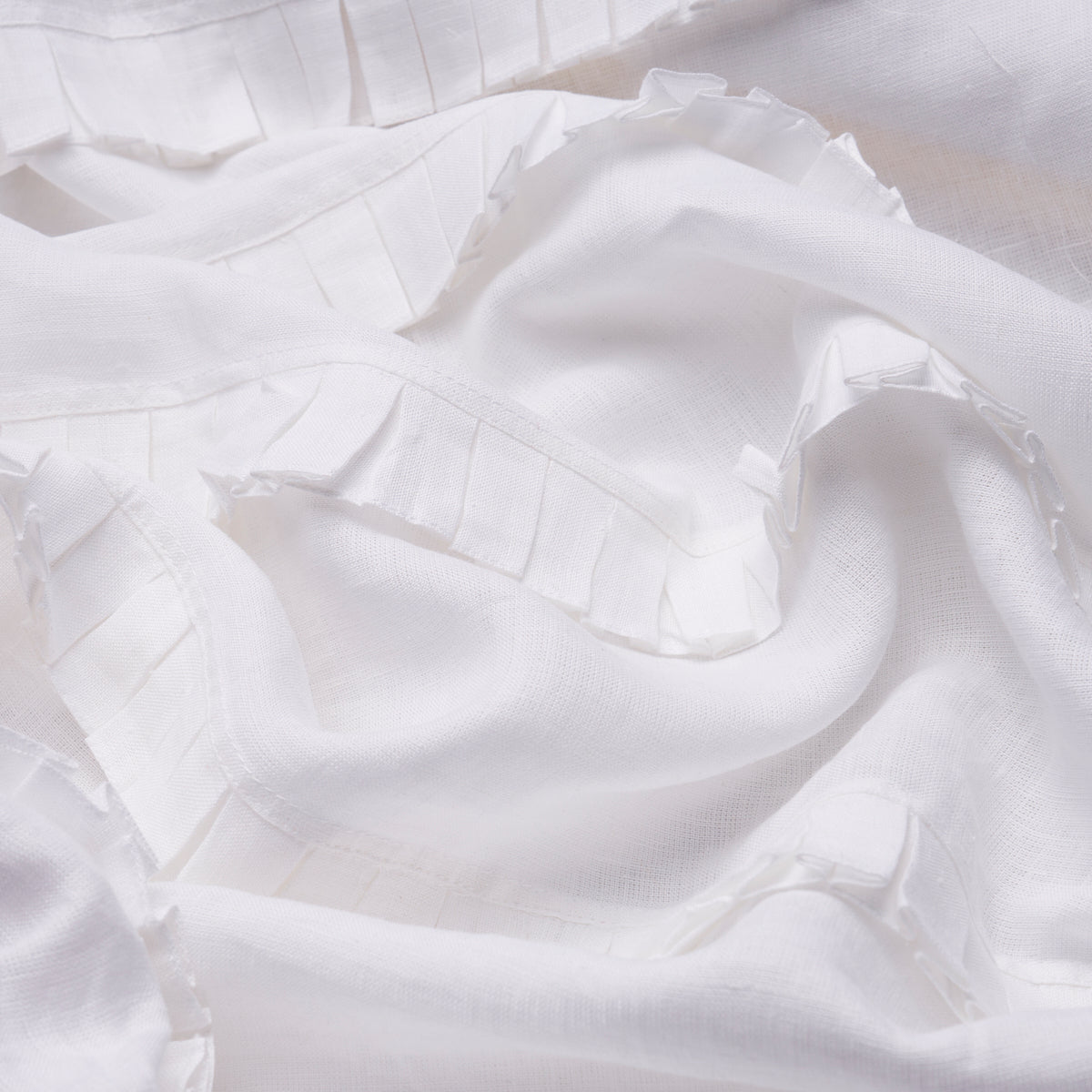 DOROTHY PLEATED LINEN | Ivory