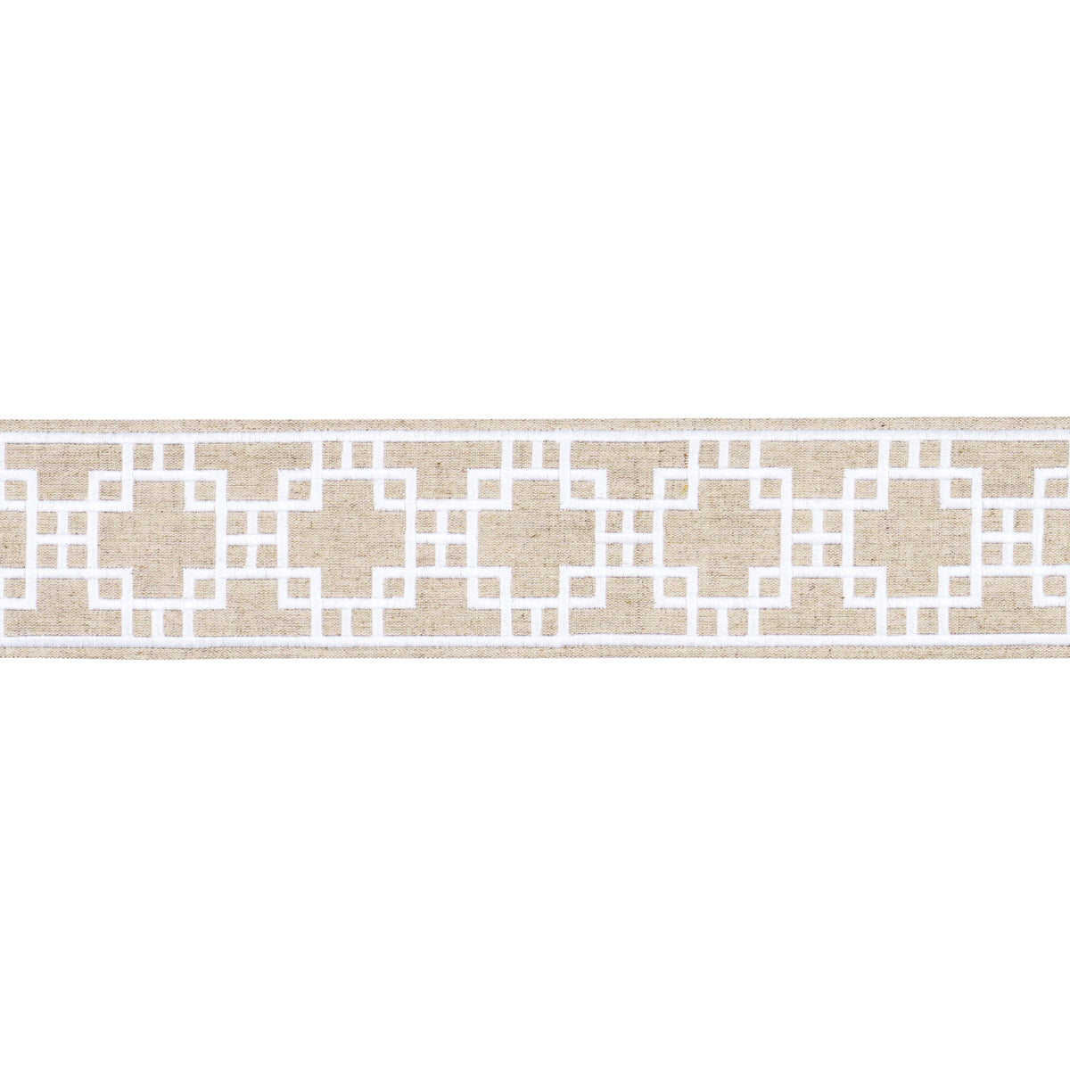 SQUARED AWAY TRELLIS TAPE | NATURAL