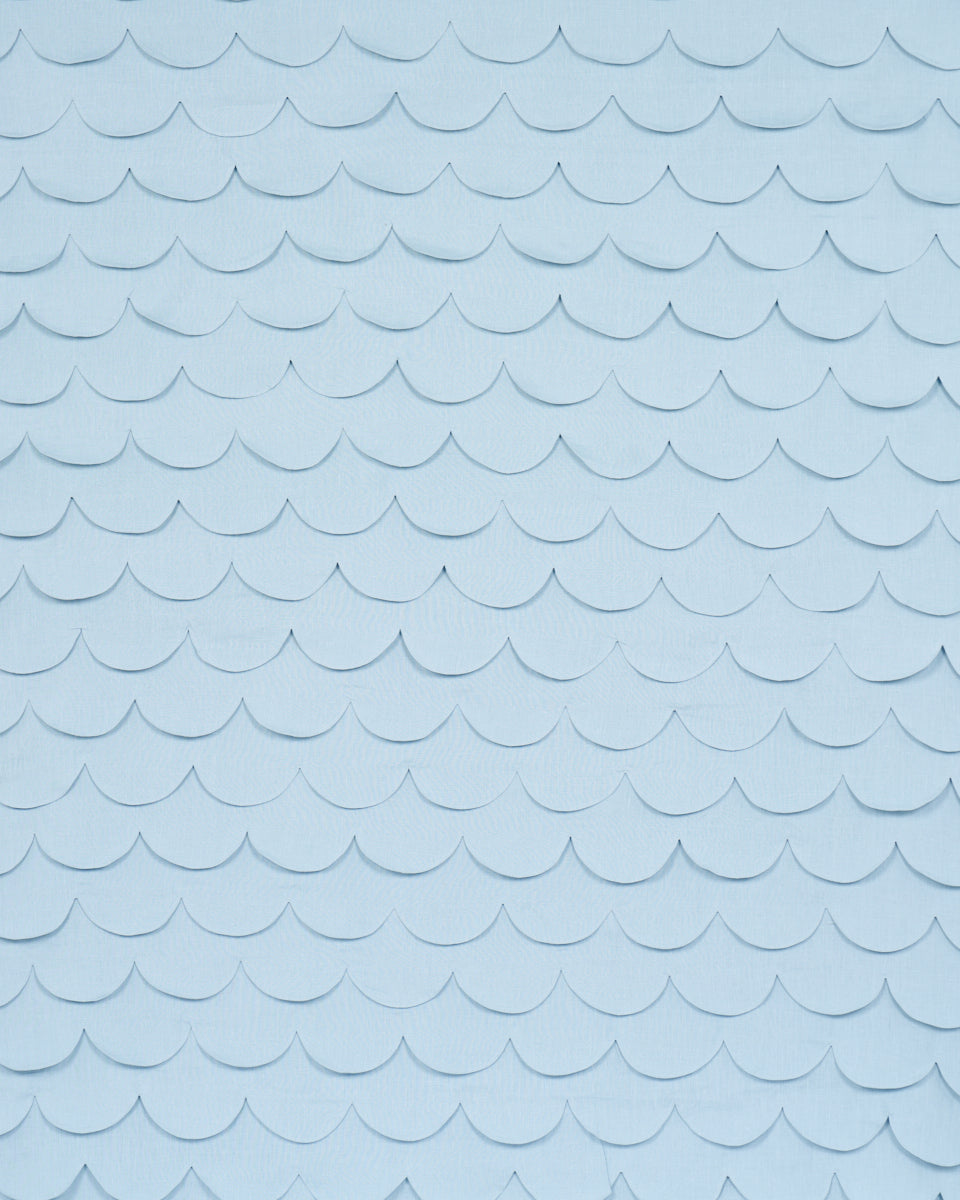 PREP SCHOOL HAND PIECED SCALLOP | BLUE