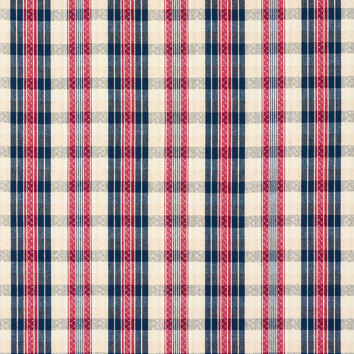 FONDA HAND WOVEN PLAID | ROUGE & NAVY