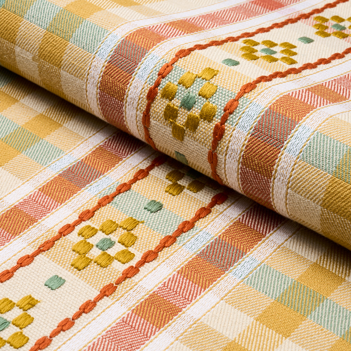 HUTTON HAND WOVEN CHECK | Ochre