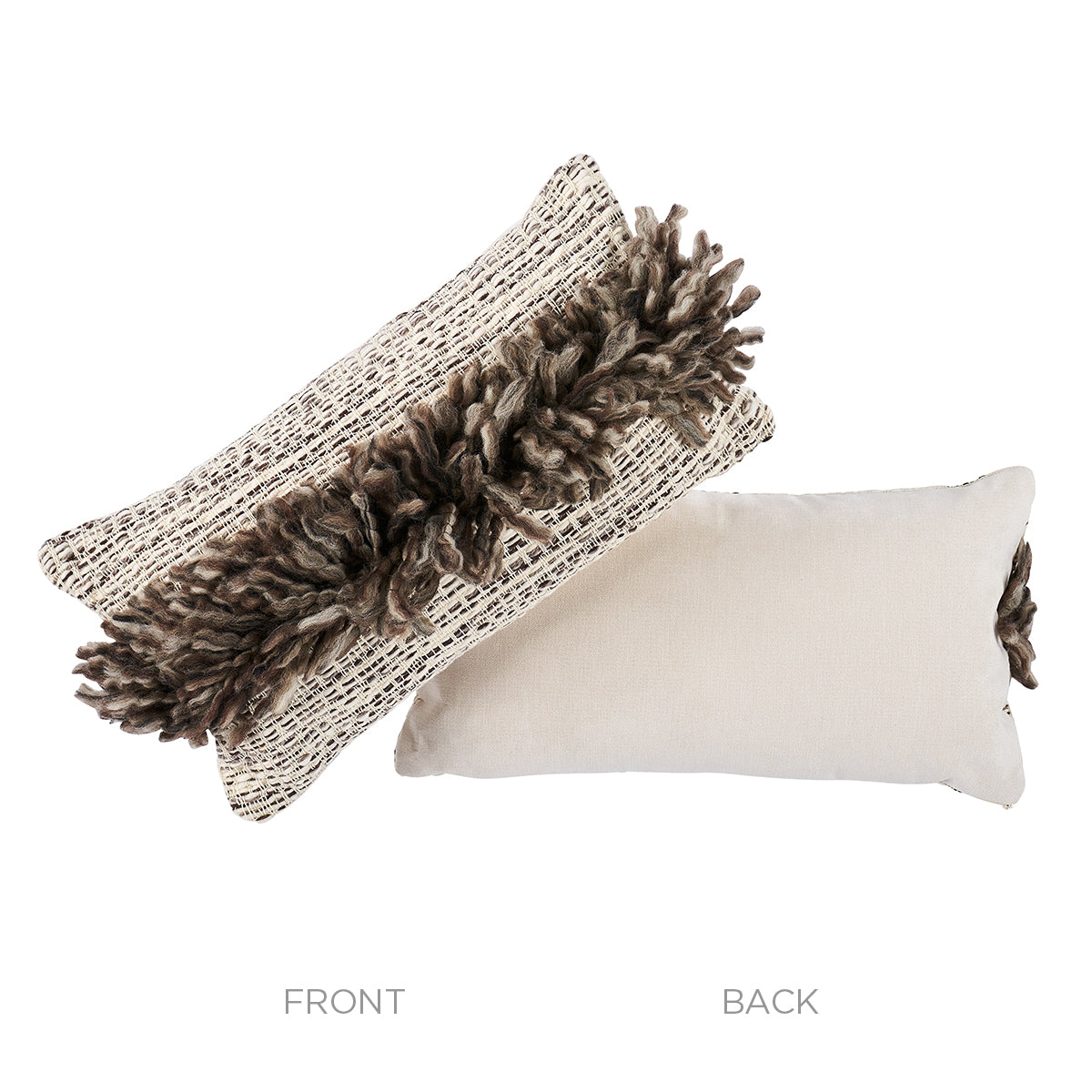 Overshot Merino Shag Pillow | Sagebrush