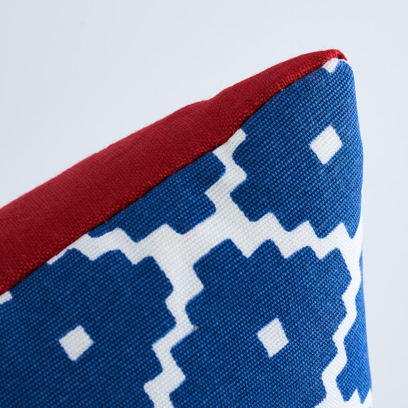 Cuscino Ziggurat | Blu rosso