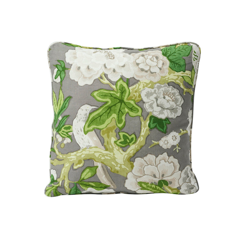Bermuda Blossoms Pillow | Slate