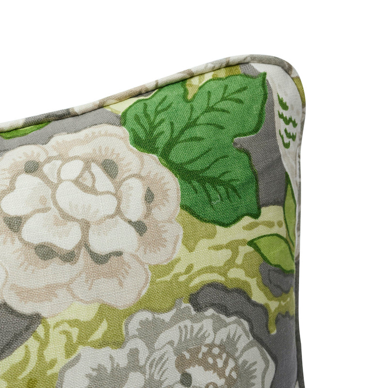 Bermuda Blossoms Pillow | Slate