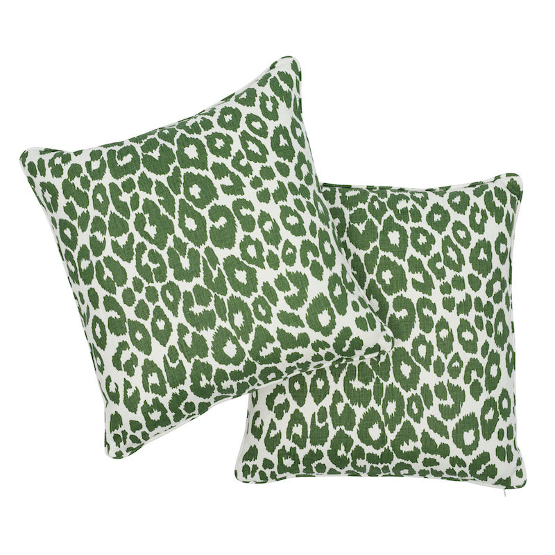 Iconico cuscino leopardato | Verde