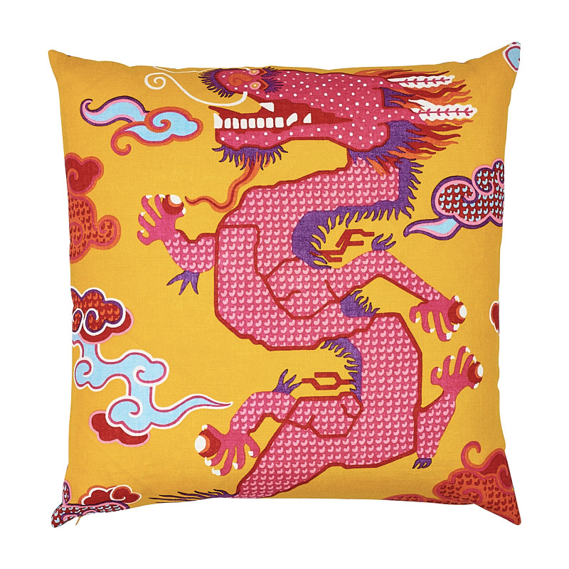 Cuscino magico del drago Ming | Giallo rosso