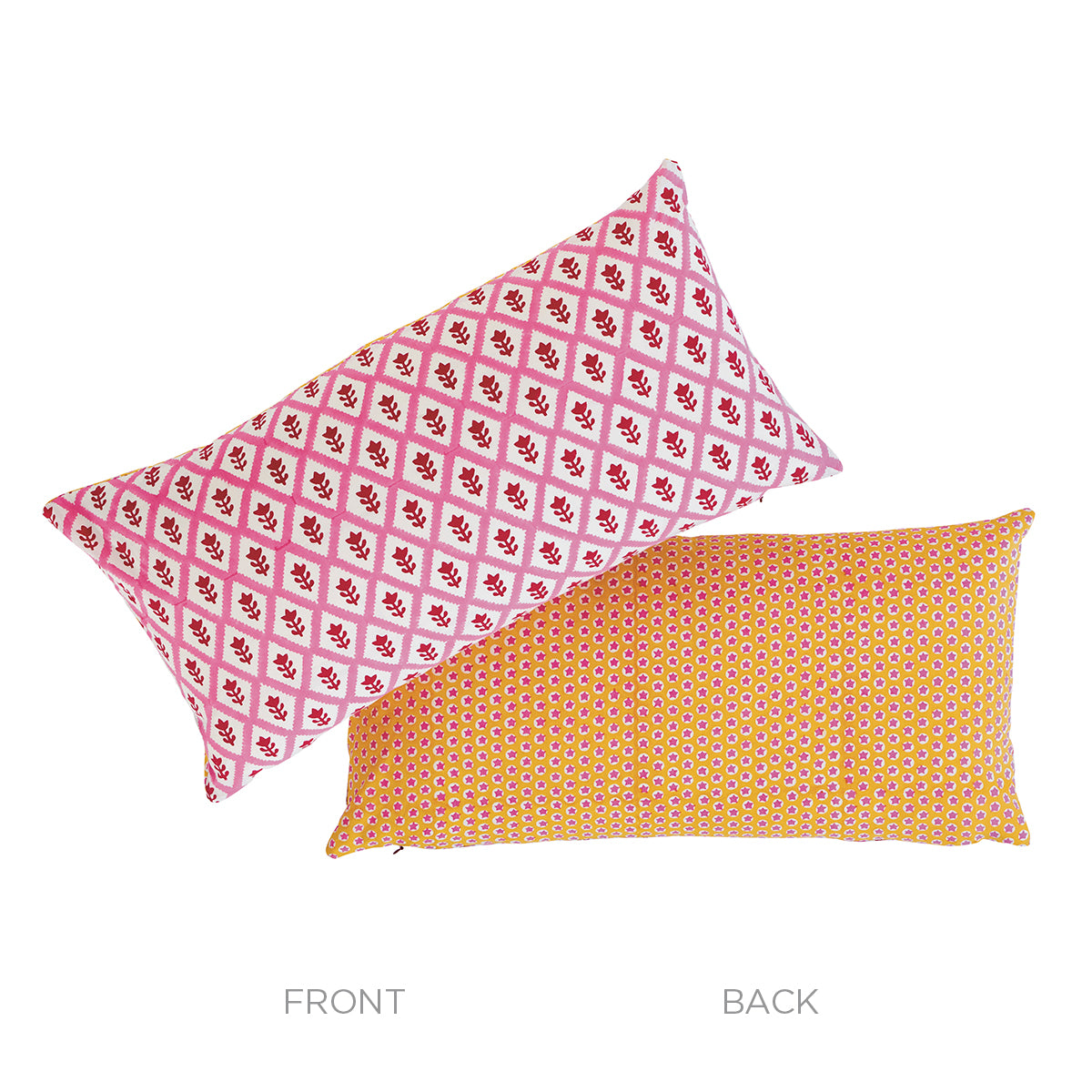 Buti & Tuk Tuk Pillow | Pink & Yellow