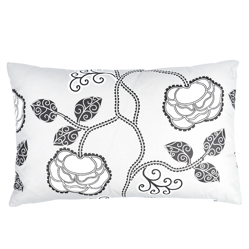 Queen Fruit Chintz Pillow | Ebony Ivory