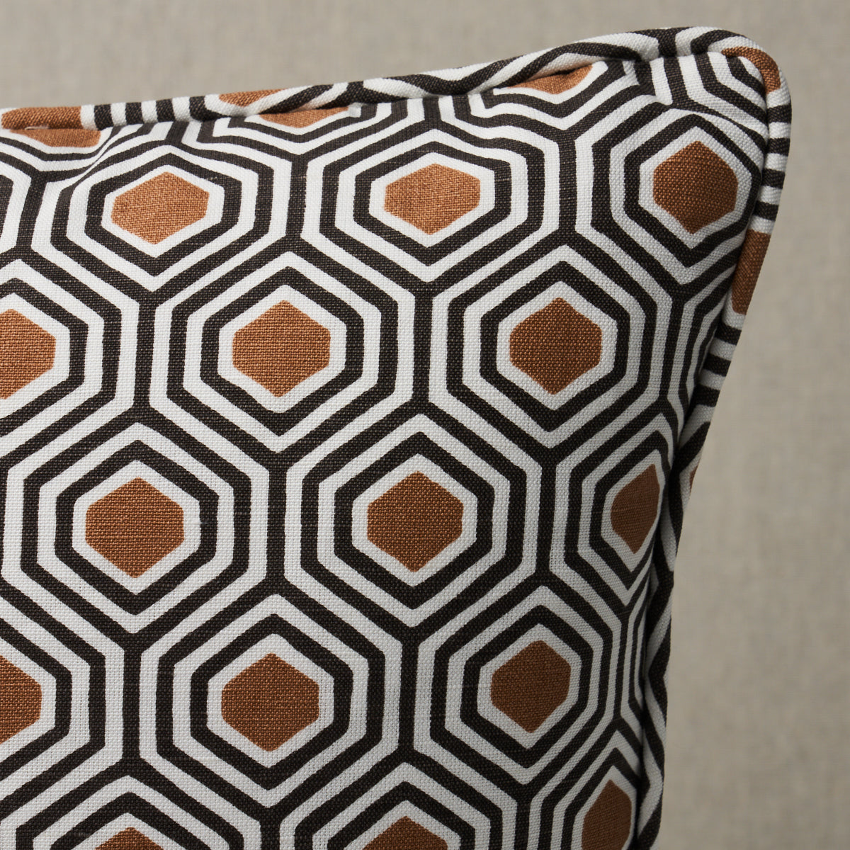 Otis Hand Print Pillow | Dark Neutral