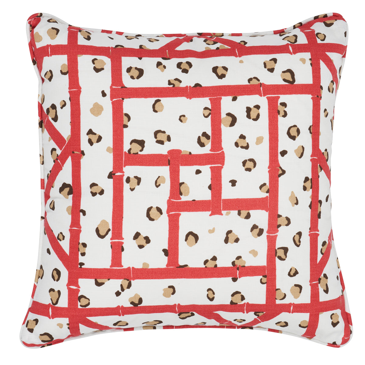Fancy Beasts I/O Pillow | Coral Cheetah