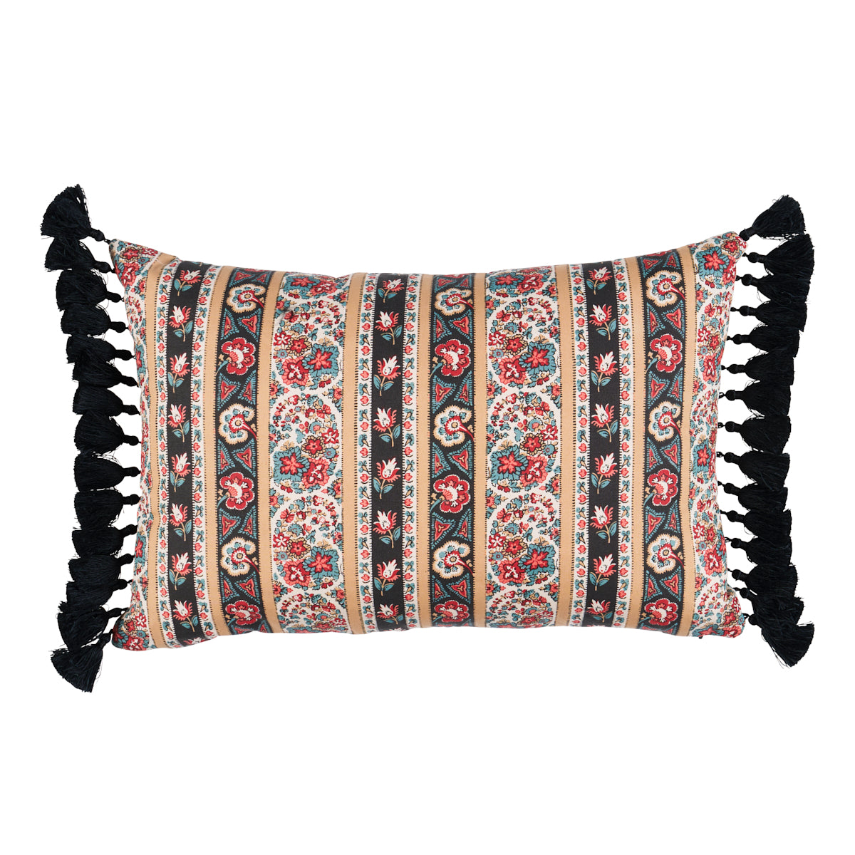 Cuscino Ines Paisley | Rouge &amp; Noir