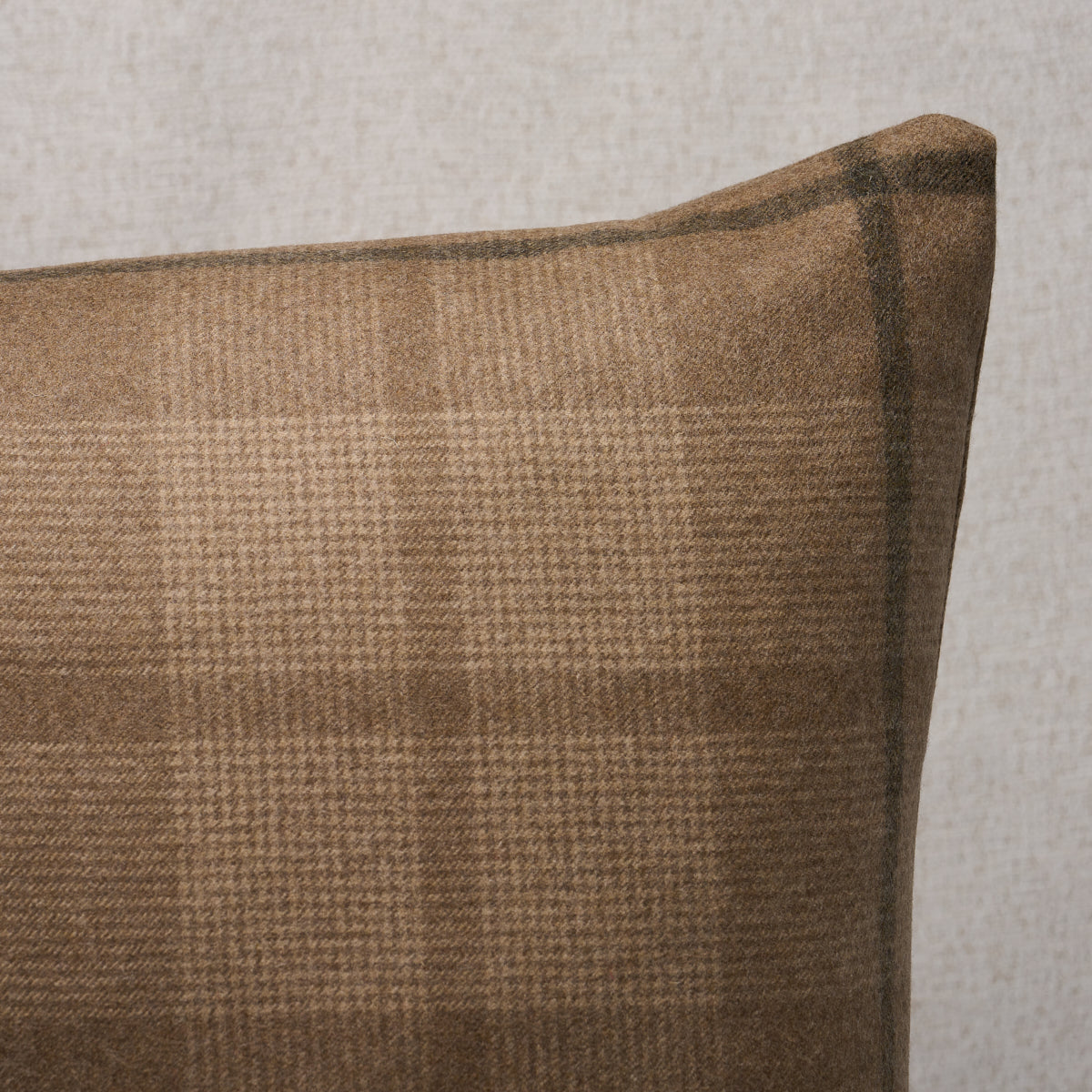 Montana Wool Plaid Pillow | Buckskin