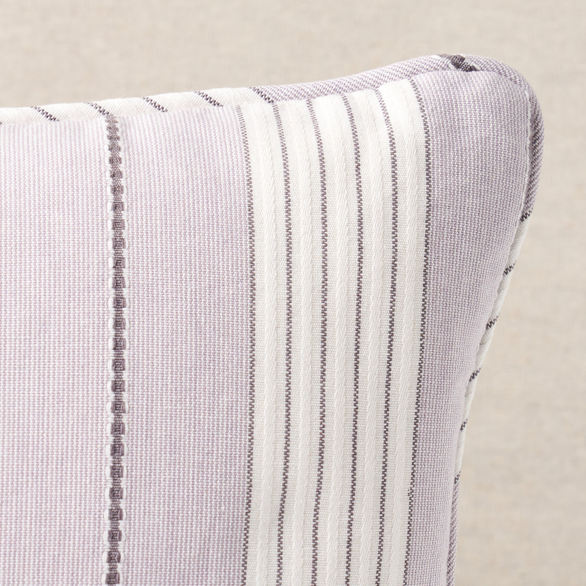 Audrey Stripe Pillow | Lilac