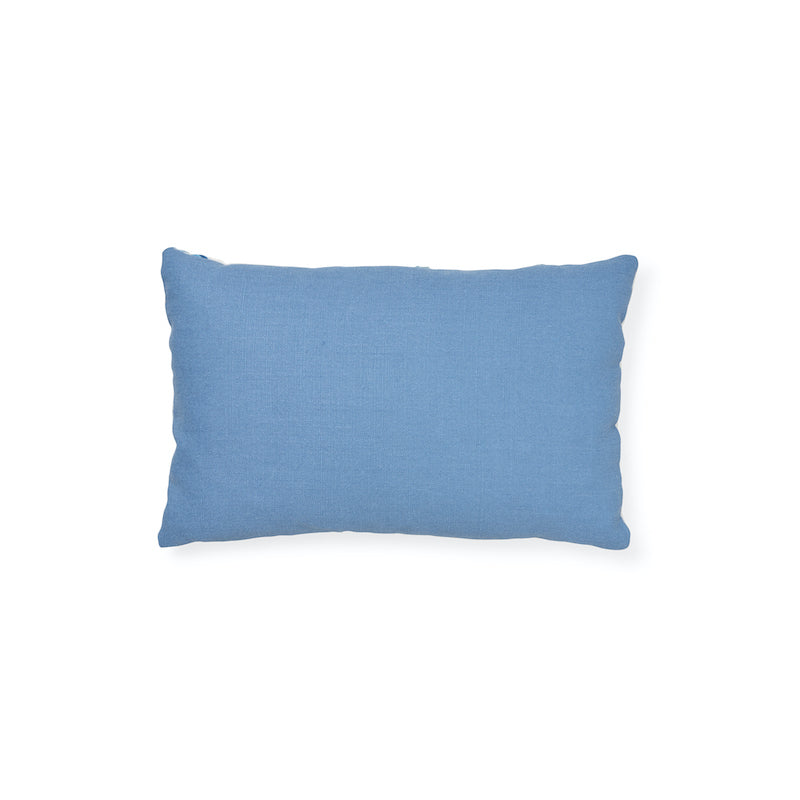 Marguerite Embroidery Pillow B | Sky