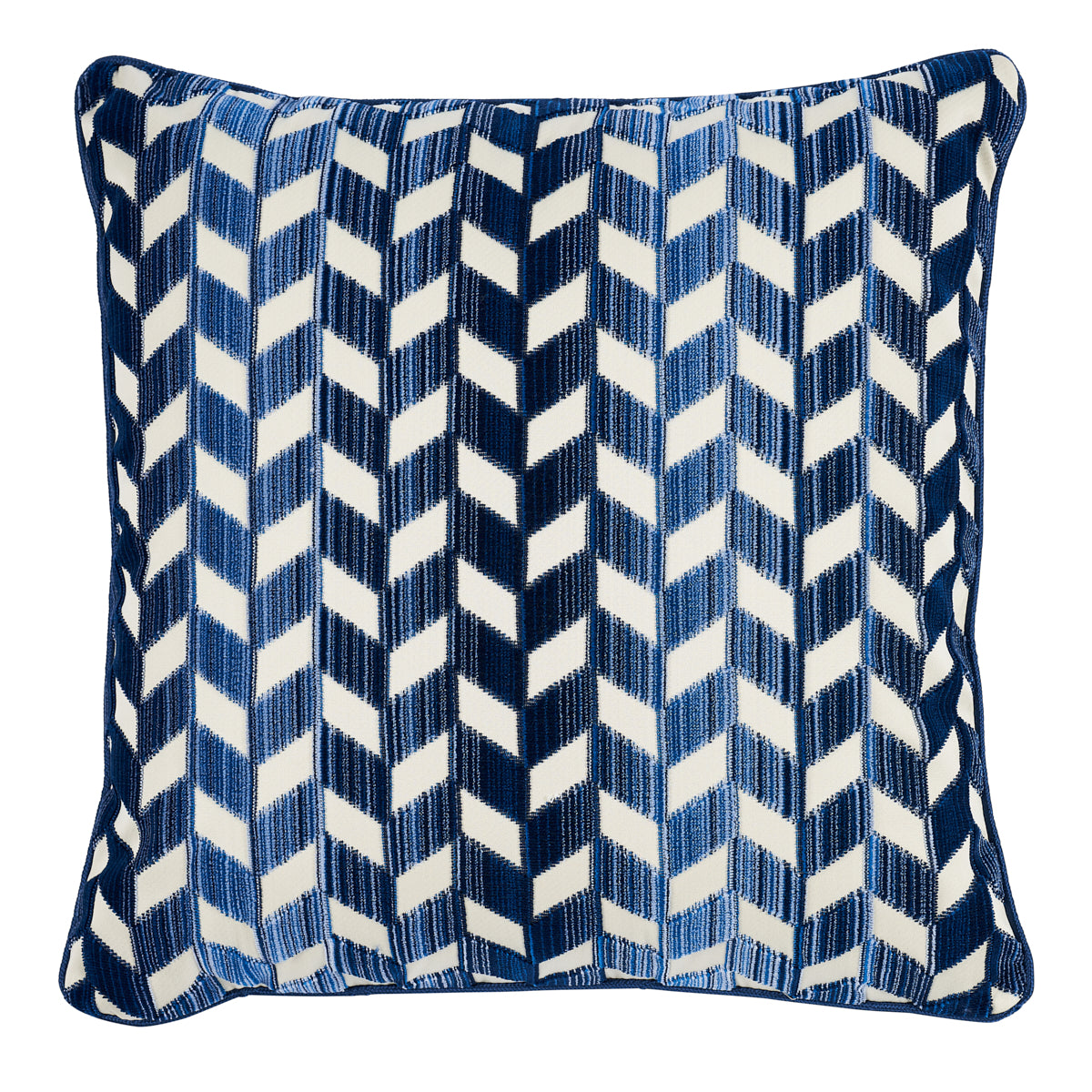 Cuscino in velluto Chevron Strie | Lapis