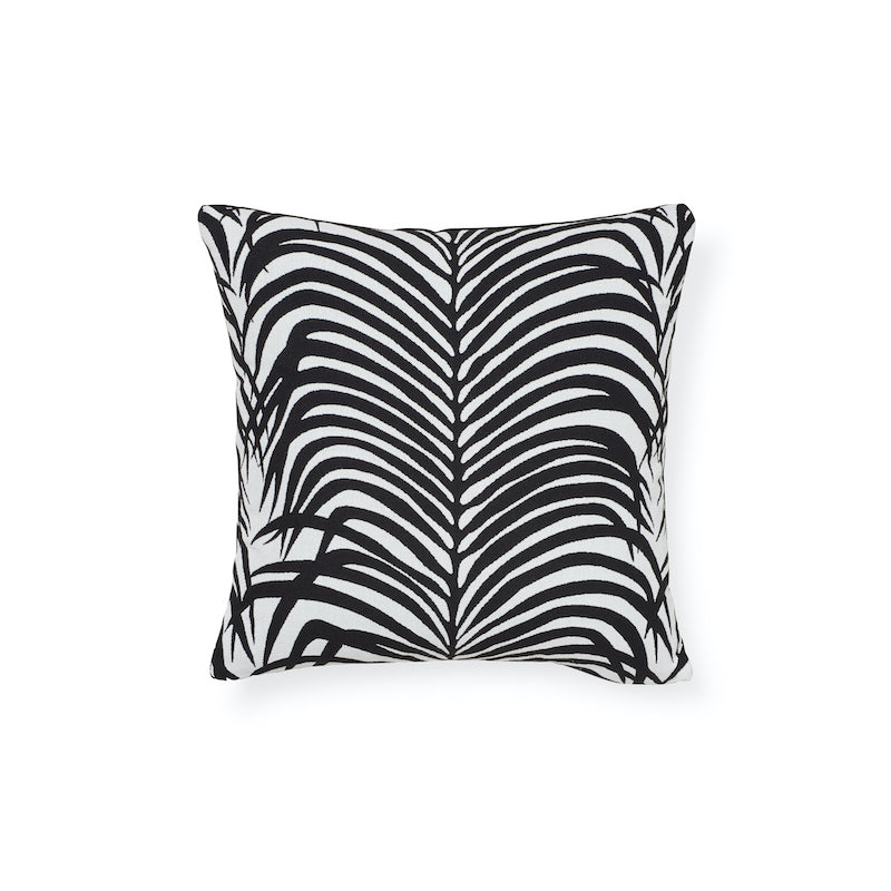 Cuscino per interni ed esterni Zebra Palm | Nero