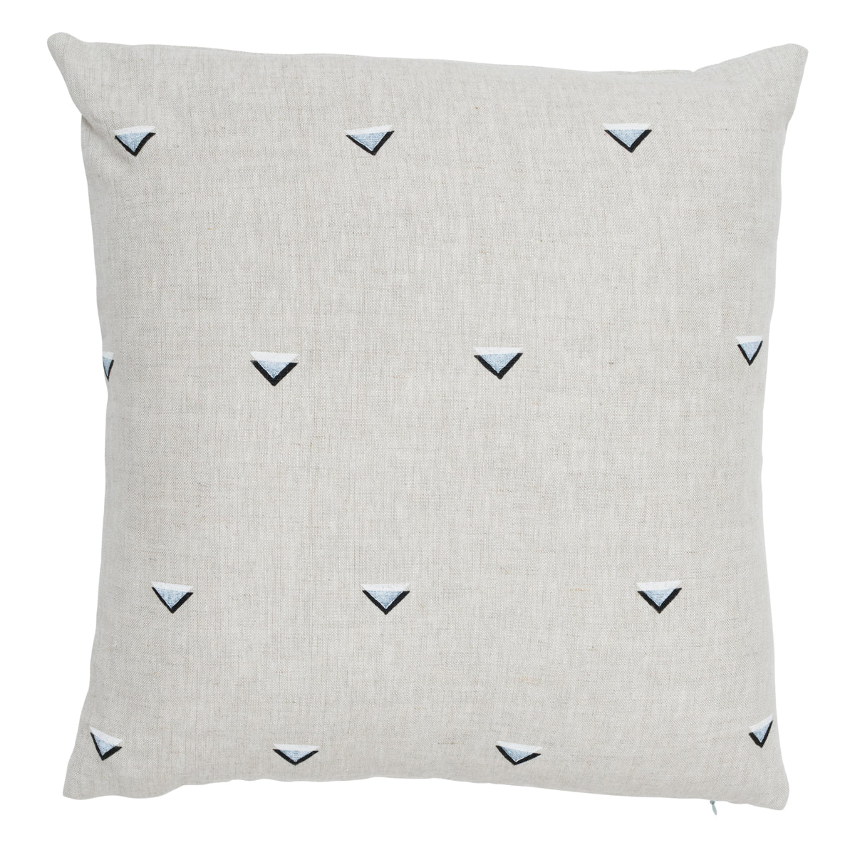 Overlapping Triangles Pillow | Black & White