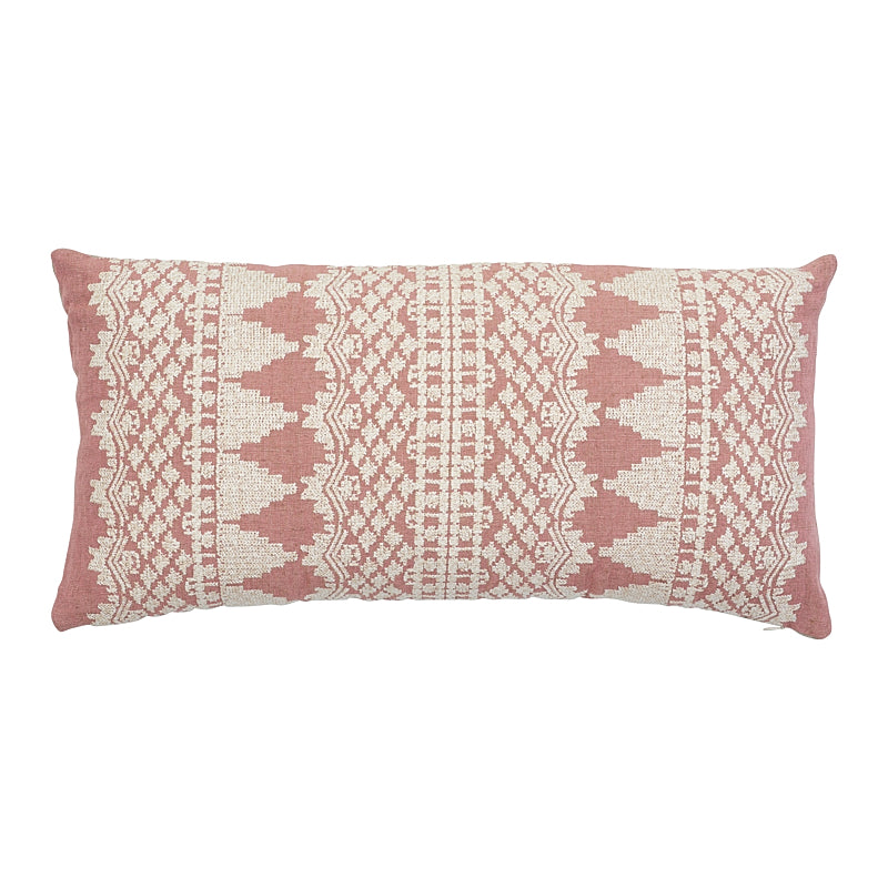 Wentworth Embroidery Pillow | Rose