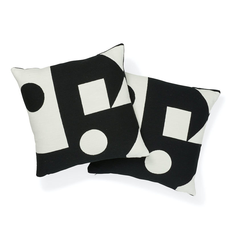 Binary Embroidery Pillow | Black
