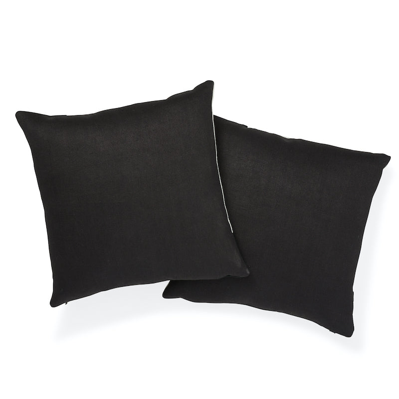 Binary Embroidery Pillow | Black