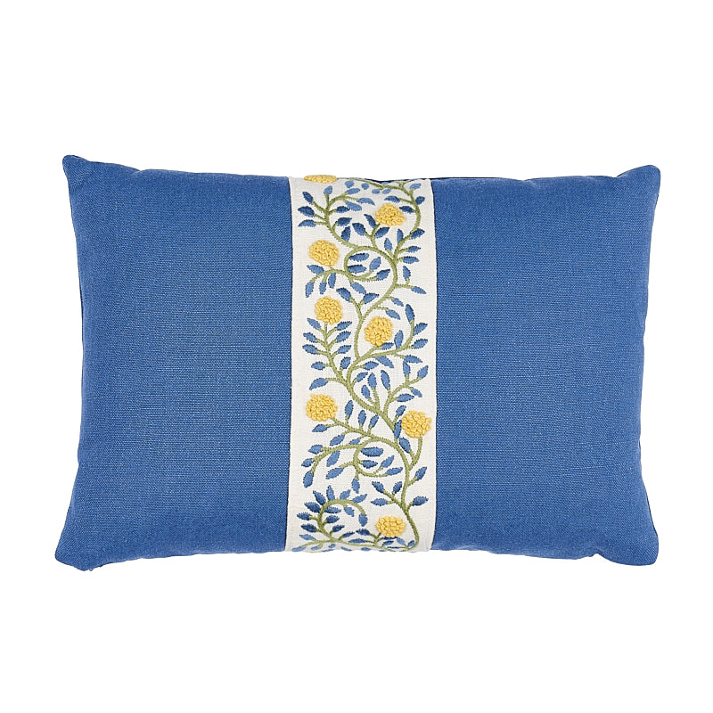 Ashoka Pillow | Citron & Blue