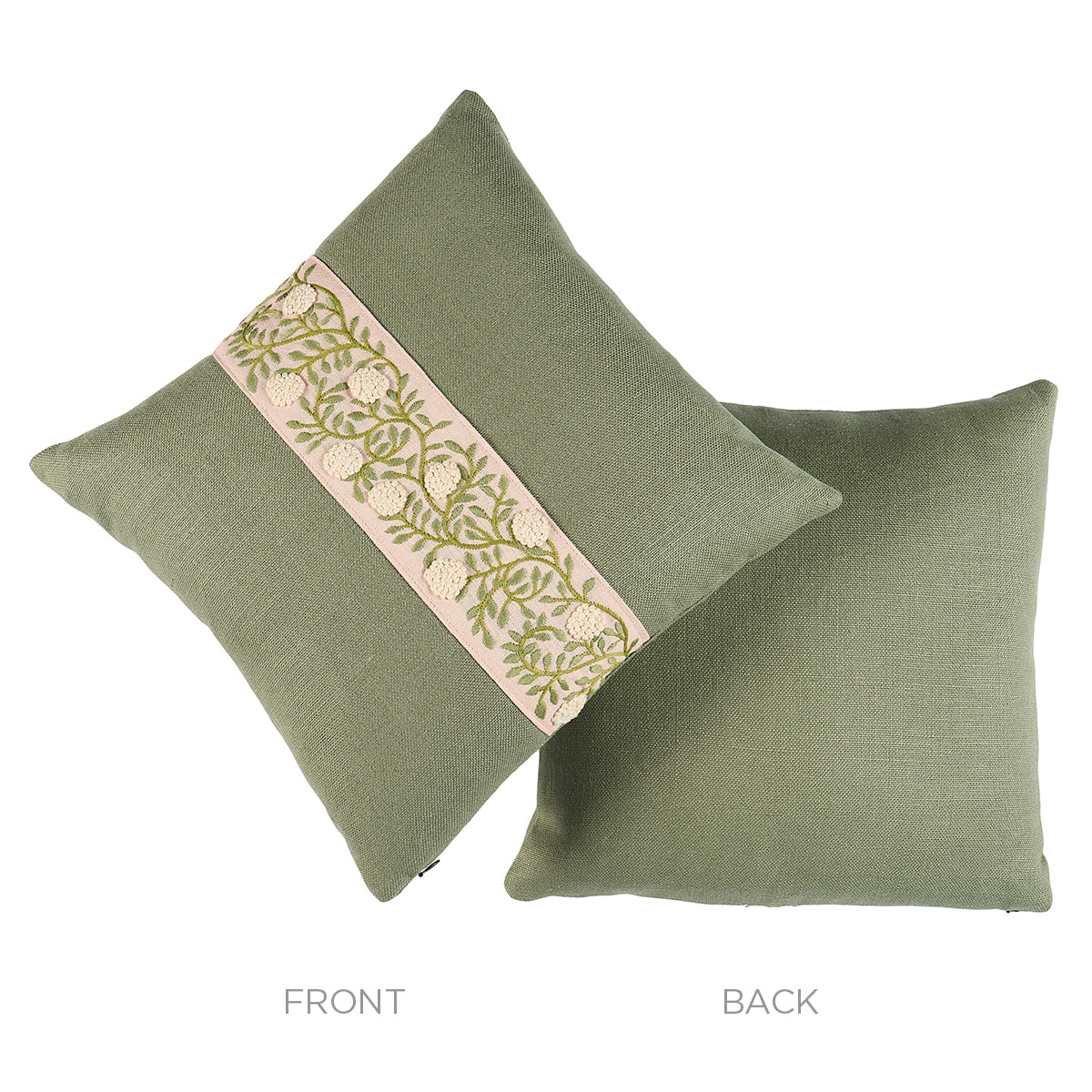 Ashoka Pillow | Leaf & Blush