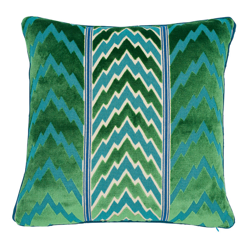 Florentine Velvet Pillow | Emerald