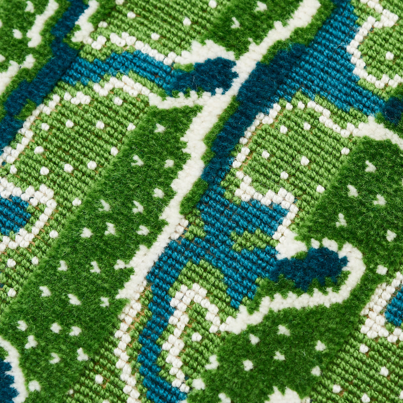 Cuscino in velluto Corail | Verde smeraldo