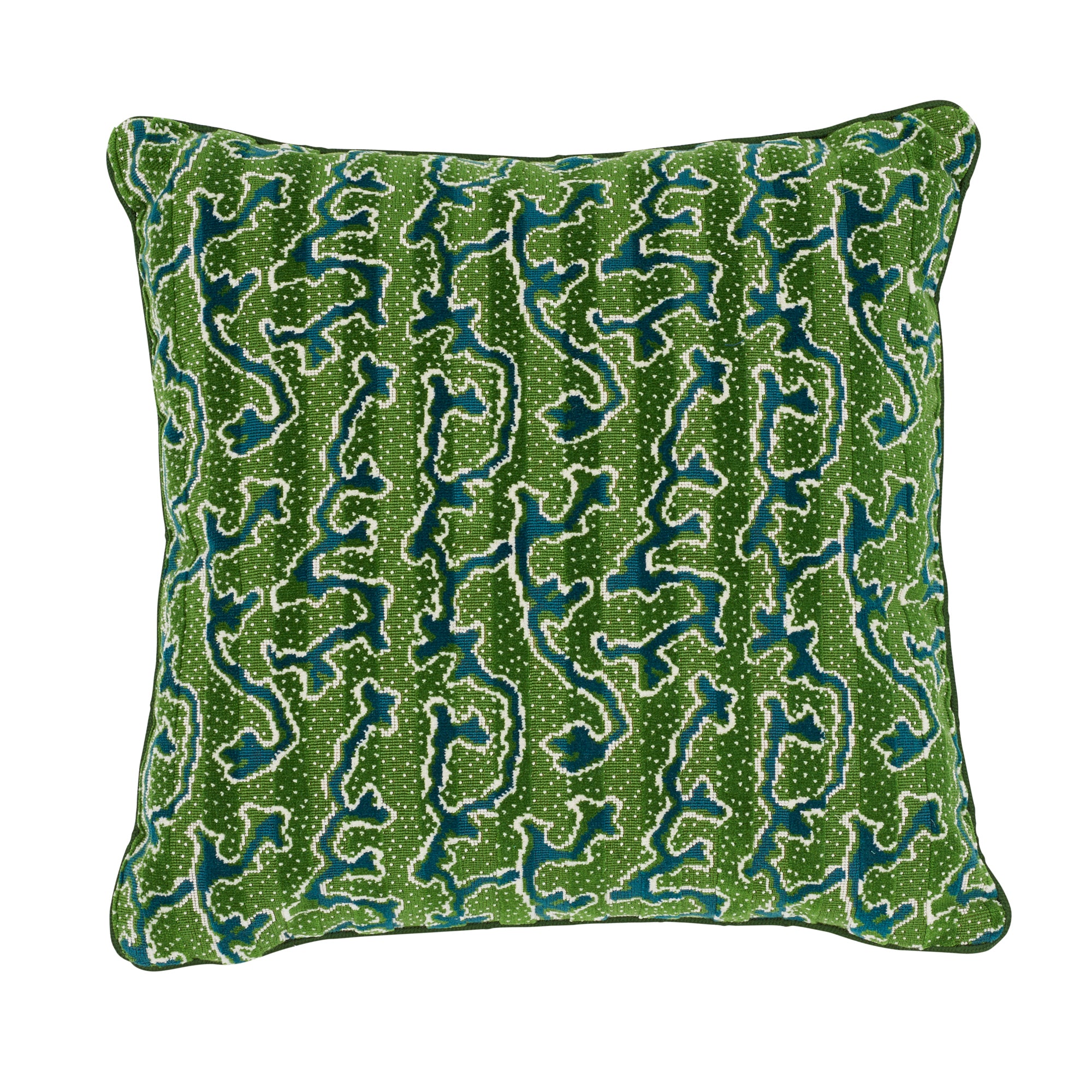 Cuscino in velluto Corail | Smeraldo