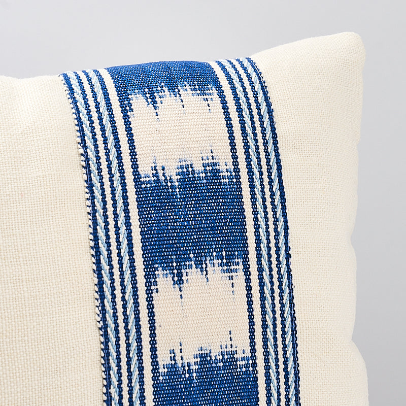 Banyan Ikat Pillow | Blue & White