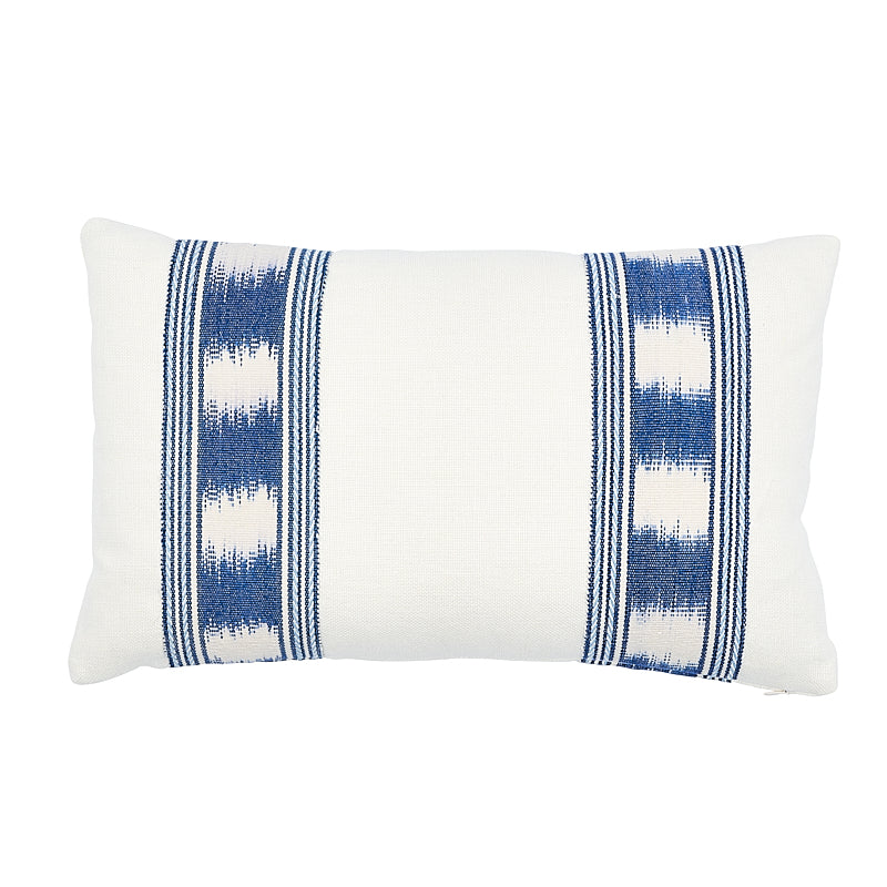 Banyan Ikat Pillow | Blue & White