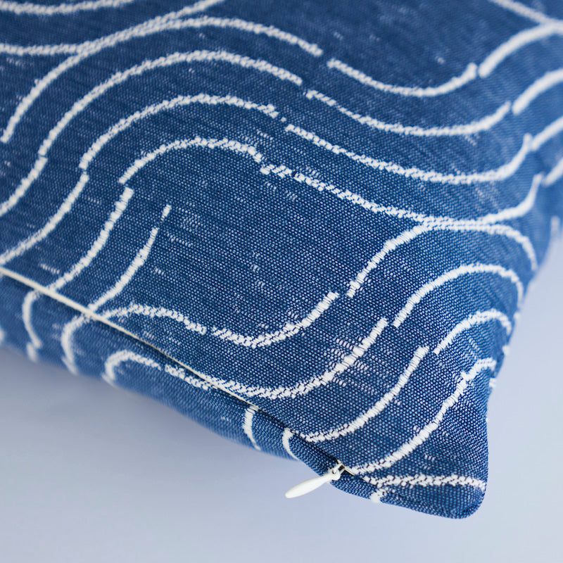 Alma Indoor/Outdoor Pillow | Denim