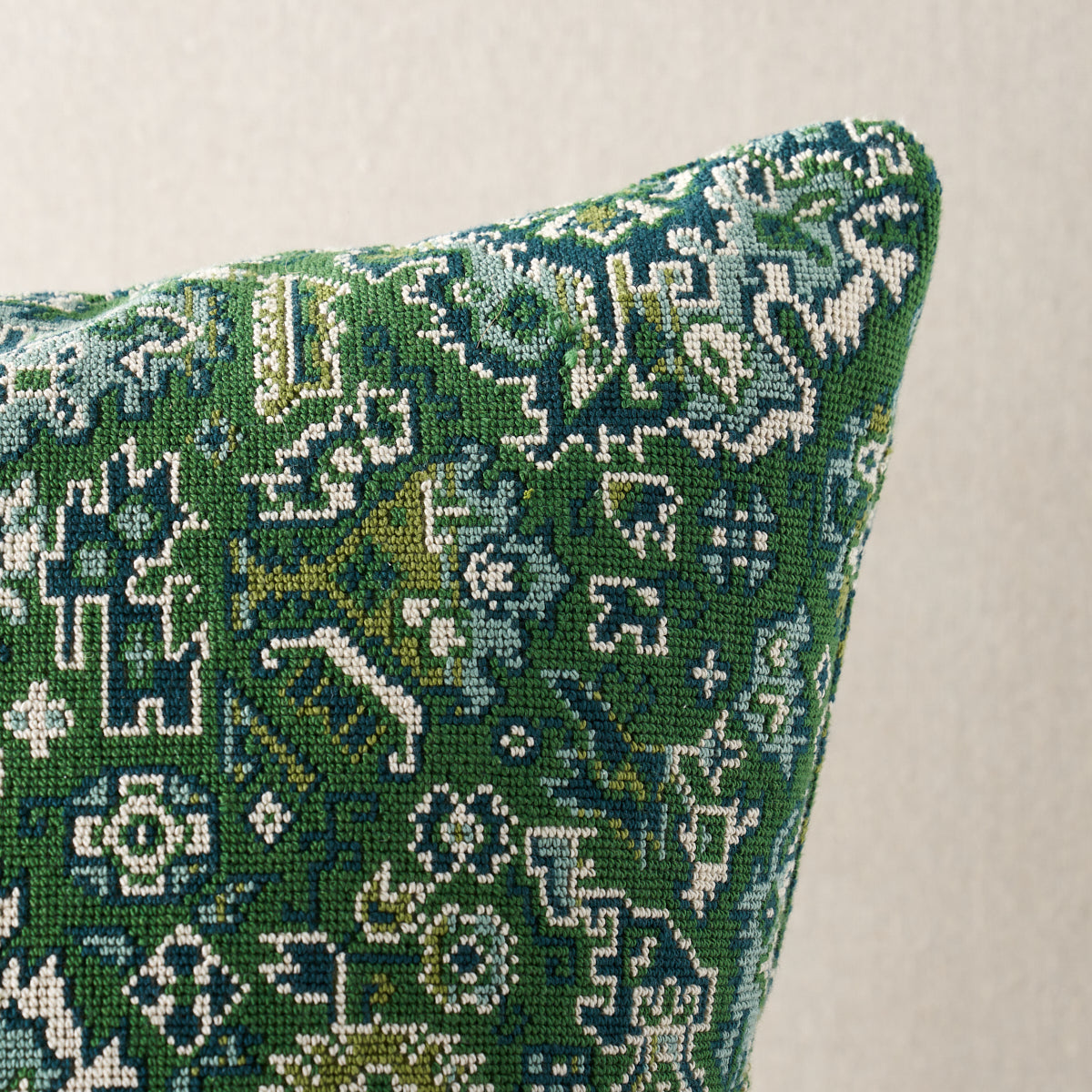 Pallay Epingle Pillow | Emerald