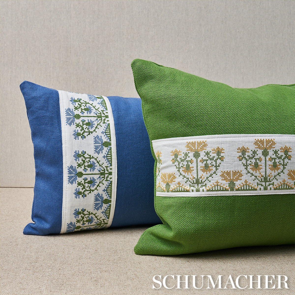 Custis Embroidery Pillow | Marigold